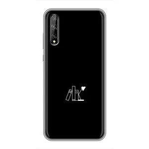 Чехол с картинками на черном фоне для Huawei P Smart Pro (Книжки)