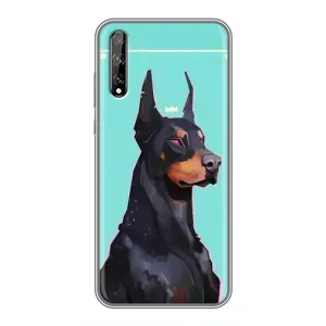 Чехол ДОБЕРМАН для Huawei P Smart Pro (Король доберман)