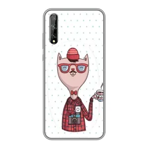 Чехол на тематику: Коты для Huawei P Smart Pro (Кот аристократ)