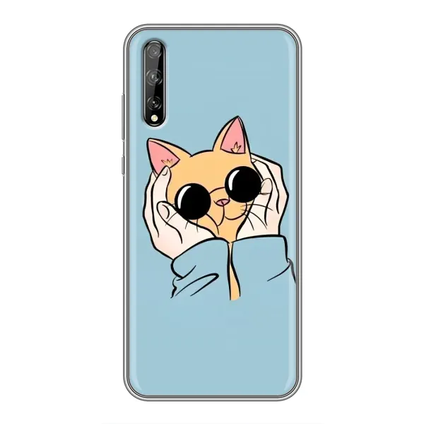 Чехол с рисунком «КОТИК в очках» для Huawei P Smart Pro Чехол с рисунком «КОТИК в очках» для Huawei P Smart Pro