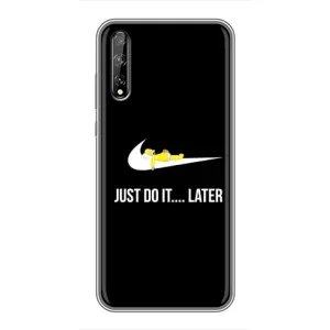 Силиконовый Чехол на Huawei P Smart Pro с картинкой Nike (Later)