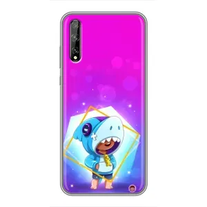 Чехол Бравл Старс для Huawei P Smart Pro (Леон в костюме Акулы)