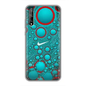 Силиконовый Чехол на Huawei P Smart Pro с картинкой Nike (Найк зеленый)