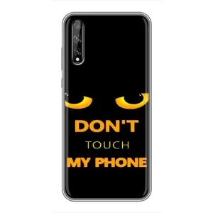 Чехол с Прикольным принтом на Huawei P Smart Pro (Не трогай мой телефон)