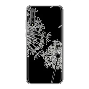 Силиконовый Чехол с одуванчиками на Huawei P Smart Pro (Одуванчики)