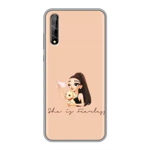 Силіконовый Чохол на Huawei P Smart Pro з картинкой Модных девушек (З собакою)