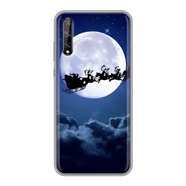 Чехол с рисунком «Санта - луна» для Huawei P Smart Pro Чехол с рисунком «Санта - луна» для Huawei P Smart Pro