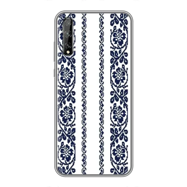 Чехол с рисунком «Синяя вышиванка» для Huawei P Smart Pro Чехол с рисунком «Синяя вышиванка» для Huawei P Smart Pro