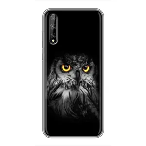 Чехлы с принтом СОВЫ для Huawei P Smart Pro (Сова на чёрном)
