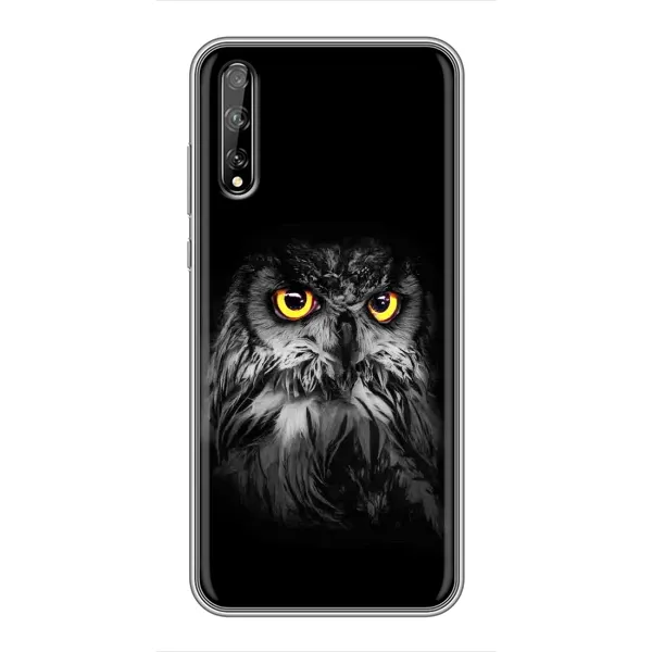 Чехол с рисунком «Сова на чёрном» для Huawei P Smart Pro Чехол с рисунком «Сова на чёрном» для Huawei P Smart Pro