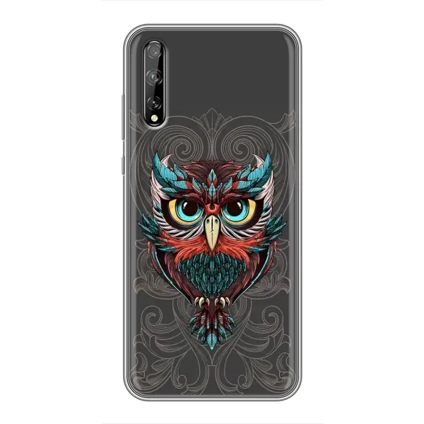 Чехол с рисунком «Сова на сером» для Huawei P Smart Pro Чехол с рисунком «Сова на сером» для Huawei P Smart Pro