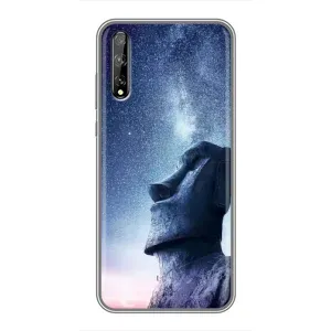 Силиконовые Чехлы (смешные стикеры) для Huawei P Smart Pro (Статуя)