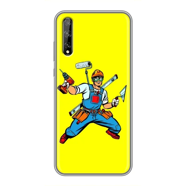 Чохол з малюнком «Будівельник» для Huawei P Smart Pro