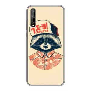 Силиконовый Чехол с Енотами на Huawei P Smart Pro (В кепчику)