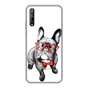 Бампер для Huawei P Smart Pro с картинкой "Песики" (В очках)