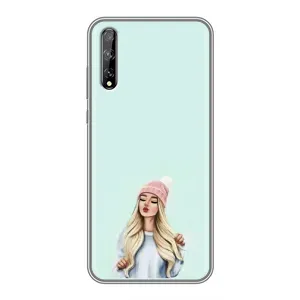 Силіконовый Чохол на Huawei P Smart Pro з картинкой Модных девушек (В шапці)