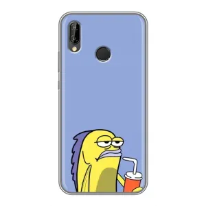 Бампер с принтом Мемы для Huawei P Smart Z/ Y9 Prime 2019 (Безразличие)