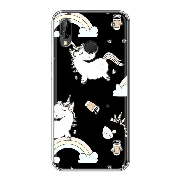 Чехол с рисунком «Единорог с кофе» для Huawei P Smart Z / Y9 Prime 2019 Чехол с рисунком «Единорог с кофе» для Huawei P Smart Z / Y9 Prime 2019