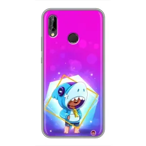 Чехол Бравл Старс для Huawei P Smart Z/ Y9 Prime 2019 (Леон в костюме Акулы)