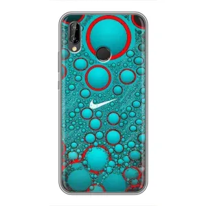 Силиконовый Чехол на Huawei P Smart Z/ Y9 Prime 2019 с картинкой Nike (Найк зеленый)