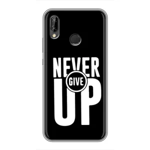 Силиконовый Чехол на Huawei P Smart Z/ Y9 Prime 2019 с картинкой Nike (Never Give UP)