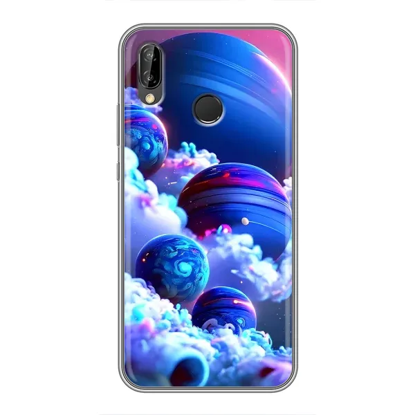 Чехол с рисунком «Синие планеты» для Huawei P Smart Z / Y9 Prime 2019 Чехол с рисунком «Синие планеты» для Huawei P Smart Z / Y9 Prime 2019