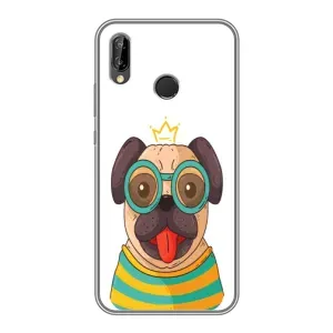 Бампер для Huawei P Smart Z/ Y9 Prime 2019 с картинкой "Песики" (Собака Король)