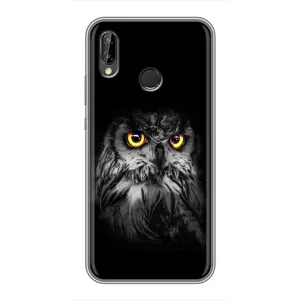 Чохли з принтом СОВИ для Huawei P Smart Z/ Y9 Prime 2019 (Сова на чорному)