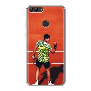 Чохли з прінтом Спортивна тематика для Huawei P Smart, Enjoy 7s, FIG-LA1 (Алькарас Тенісист)