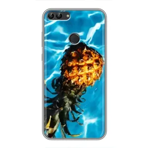 Чохол з зображенням смачної їжі для Huawei P Smart, Enjoy 7s, FIG-LA1 (Ананас)