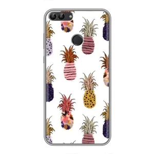 Чохол з зображенням смачної їжі для Huawei P Smart, Enjoy 7s, FIG-LA1 (Ананаси)