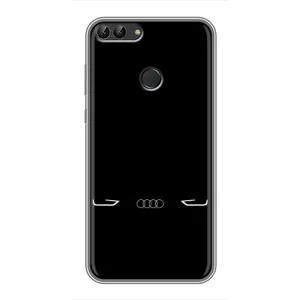 Силиконовый бампер с картинкой машины на Huawei P Smart, Enjoy 7s, FIG-LA1 (Силует Audi)