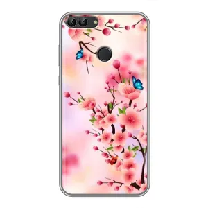 Чохол з картинкою Сакури на Huawei P Smart, Enjoy 7s, FIG-LA1 (Метелики на сакурі)