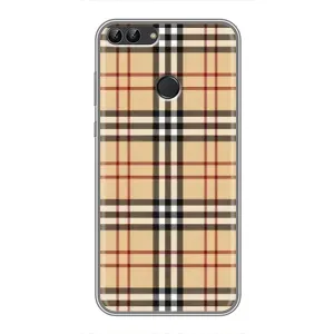 Чехол с рисунком «Burberry стиль» для Huawei P Smart (Enjoy 7s, FIG-LA1)