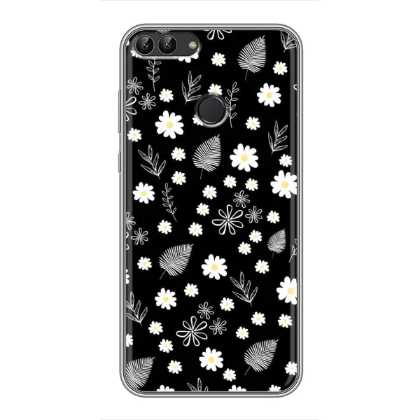 Чехол с рисунком «цветение на чорном» для Huawei P Smart (Enjoy 7s, FIG-LA1) Чехол с рисунком «цветение на чорном» для Huawei P Smart (Enjoy 7s, FIG-LA1)