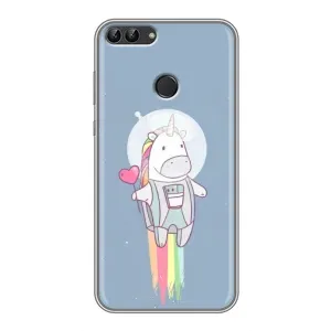 Чохол Unicorn на Huawei P Smart, Enjoy 7s, FIG-LA1 (Єдинорог космонавт)