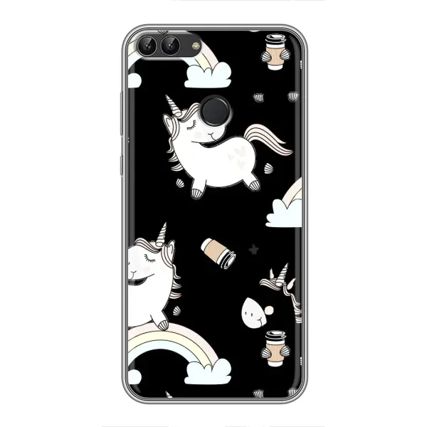 Чехол с рисунком «Единорог с кофе» для Huawei P Smart (Enjoy 7s, FIG-LA1) Чехол с рисунком «Единорог с кофе» для Huawei P Smart (Enjoy 7s, FIG-LA1)