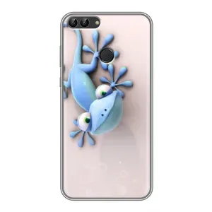 Чохли з зображенням різних тварин на Huawei P Smart, Enjoy 7s, FIG-LA1 (Геккон)