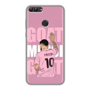 Чехлы Лео Месси в Майами на Huawei P Smart, Enjoy 7s, FIG-LA1 (GOAT MESSI)