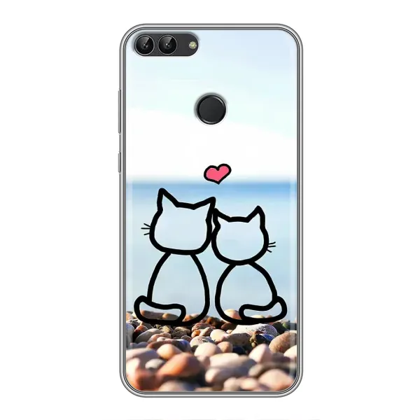 Чехол с рисунком «Котейки» для Huawei P Smart (Enjoy 7s, FIG-LA1) Чехол с рисунком «Котейки» для Huawei P Smart (Enjoy 7s, FIG-LA1)