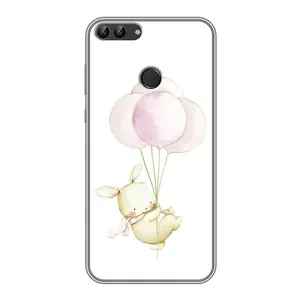Силіконовий бампер з картинкою звірів для Huawei P Smart, Enjoy 7s, FIG-LA1 (Кролик та кульки)