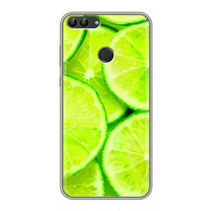 Чохол з зображенням смачної їжі для Huawei P Smart, Enjoy 7s, FIG-LA1 (Лайм)