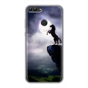 Чохли з зображенням різних тварин на Huawei P Smart, Enjoy 7s, FIG-LA1 (Кінь)