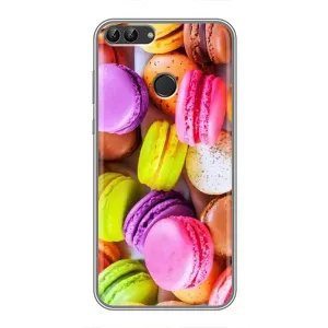 Чохол з зображенням смачної їжі для Huawei P Smart, Enjoy 7s, FIG-LA1 (Макаруни)