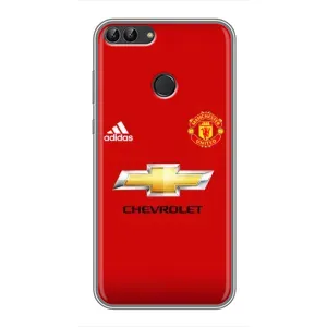 Силіконові Чохли з принтом Футбол на Huawei P Smart, Enjoy 7s, FIG-LA1 (Man United)