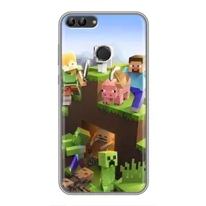 Чохли для Huawei P Smart, Enjoy 7s, FIG-LA1 (Персонажі МайнКрафт) (Майн-крафт)