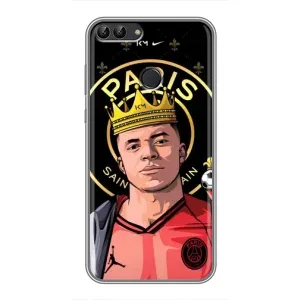 Чехол (TPU) с Футболистом на Huawei P Smart, Enjoy 7s, FIG-LA1 (Mbappe King)