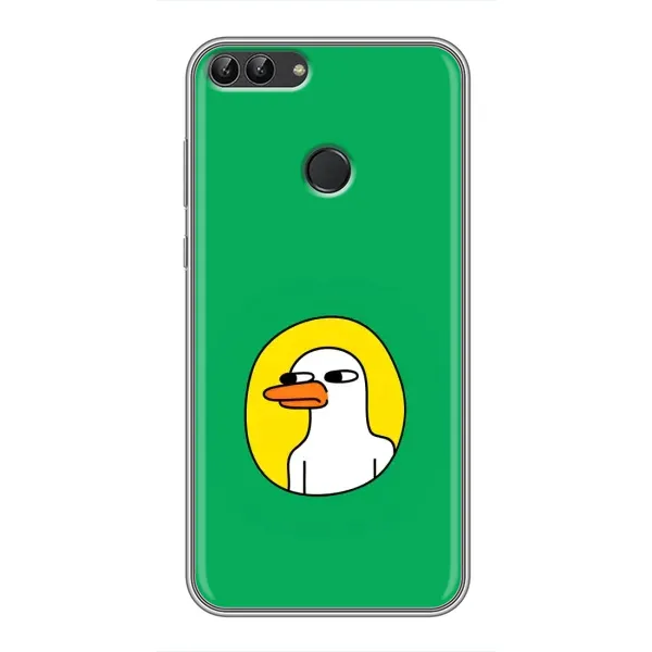 Чехол с рисунком «Мем Утка» для Huawei P Smart (Enjoy 7s, FIG-LA1) Чехол с рисунком «Мем Утка» для Huawei P Smart (Enjoy 7s, FIG-LA1)