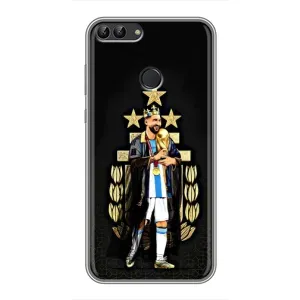 Чехлы Лео Месси Аргентина для Huawei P Smart, Enjoy 7s, FIG-LA1 (Месси король)