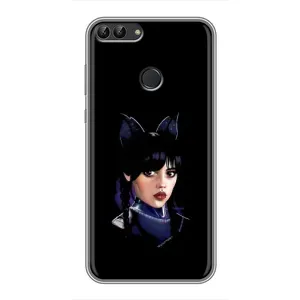 Чехлы с принтом Уэнсдей на Huawei P Smart, Enjoy 7s, FIG-LA1 (Милая Уэнсдей)